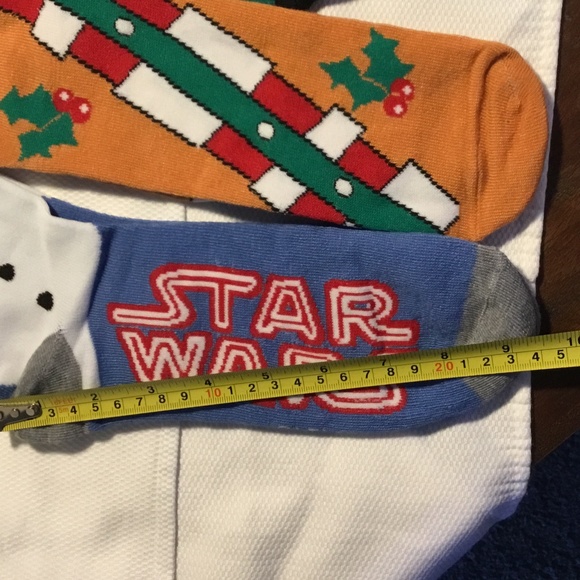 Star Wars Christmas Themed Socks | 2 Ankle | 1 Over-Calf | NWOT - Picture 5 of 8